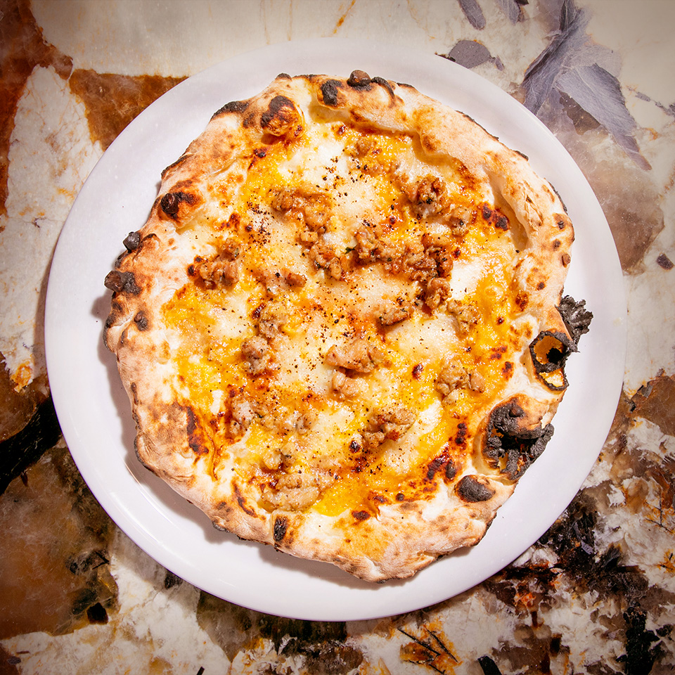 マヨネーズピザの写真